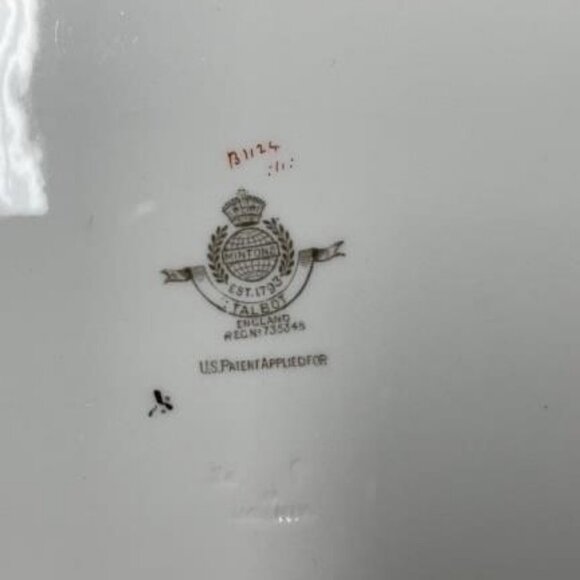 1928 Minton Talbot Oval Serving Platter 13" - Picture 3 of 3